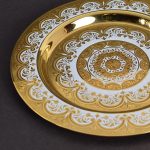 Gold dish for a luxury home
