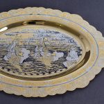 Zlatoust dishes decorated dishes. Image of St. Petersburg