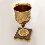 Winner Cup in Gold and Natural Stone