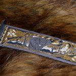 A complex pattern on the blade. Handwork of Zlatoust masters.