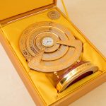 Perpetual calendar with clock with gift box