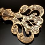 Luxury gold handmade key