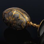 Luxurious handmade jewelry egg. The work of Russian masters.