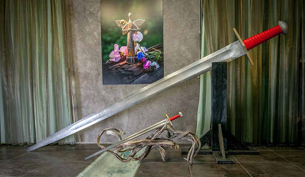 Damascus steel sword 3 m long 17 cm and weighing 33 kg is recognized as the largest in the world and is included in the Russian Book of Records.