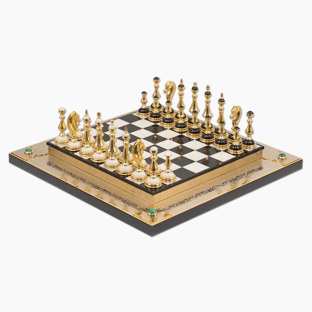 Classic Golden Black Royal Chess – Trusted Luxury Home Decor
