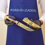 gold knife with a falcon from Pegasus Leaders