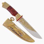 Hunting knife with high alloy steel blade