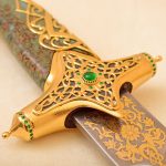 Beautifully decorated dagger handle