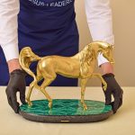 horse on a marble stand