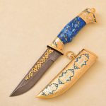 Gift knife in blue color