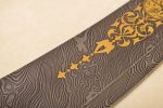 Zulfiqar blade with gold pattern