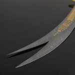 Zulfiqar blade with gold pattern