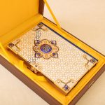 Golden Quran in gift box