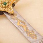 Damascus steel sword blade